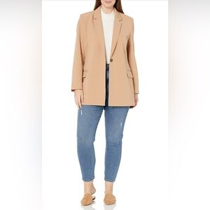 The Drop Women's Blake Long Blazer in Praline